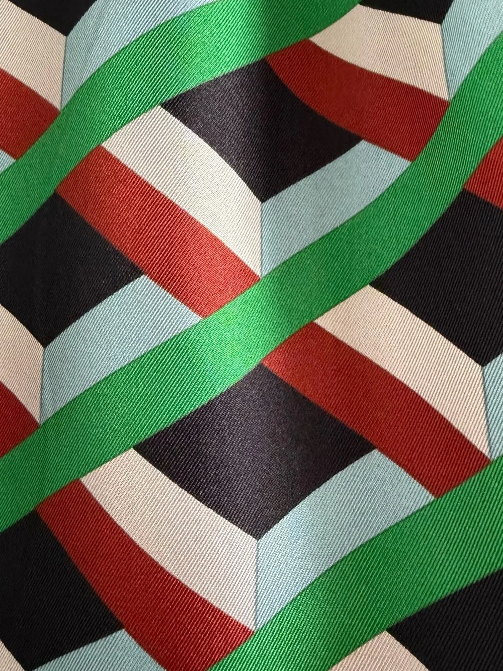 J. Crew Ratti Graphic Diamond Print Silk Skirt